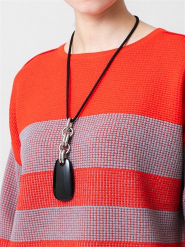 圖案鏈條單墜項鍊[日本製]