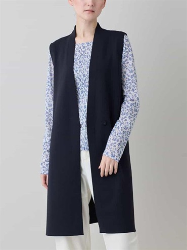 V領設計背心外套[日本製](黑色(94)/38)