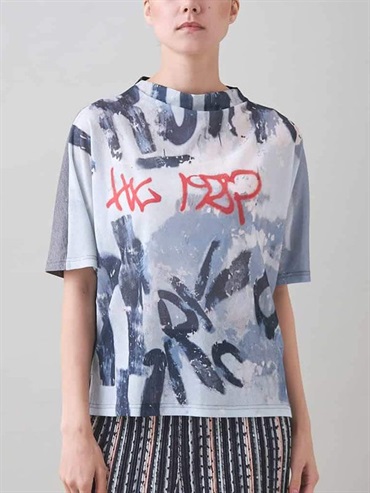 原創印花T恤[日本製](深灰色(93)/38)