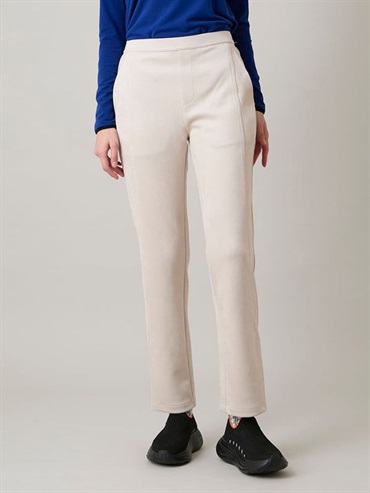 仿麂皮修身長褲(米色(82)/38)