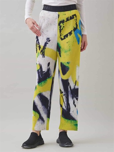 原創百褶直筒褲(黃色(25)/38)