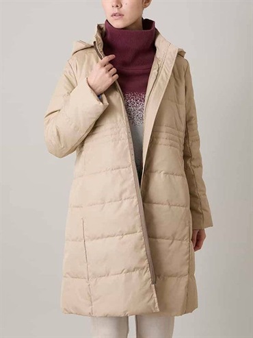 環保羽絨車線外套(米色(82)/38)