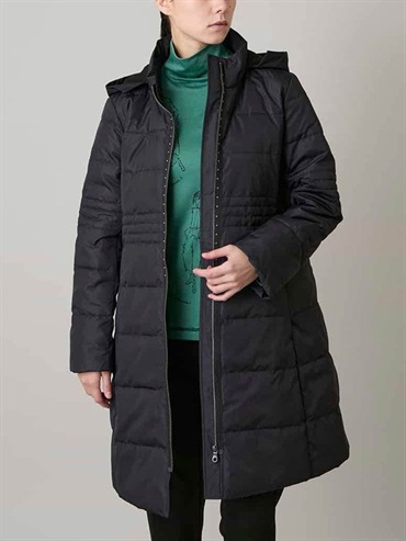 環保羽絨車線外套(黑色(94)/38)